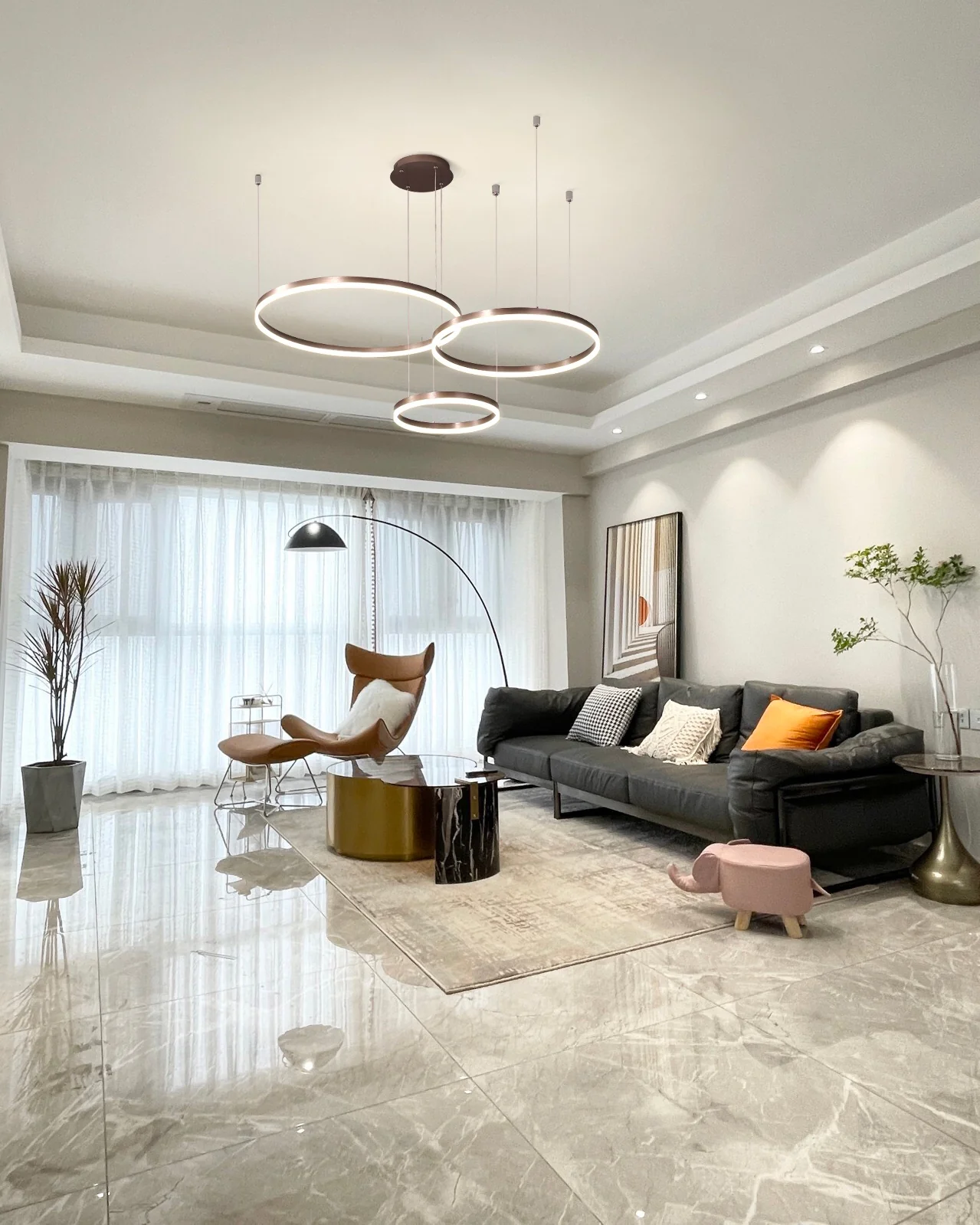 WOMO Multi LED Ring Chandelier-WM2003 - Image 20