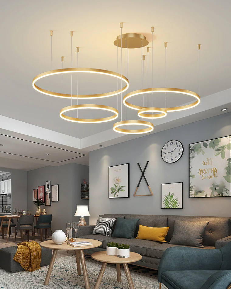 WOMO Multi LED Ring Chandelier-WM2003 - Image 3