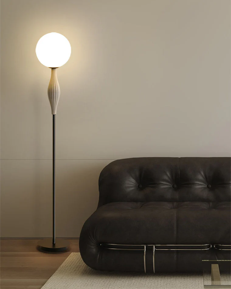 WOMO Glass Globe Floor Lamp-WM7024 - Image 5