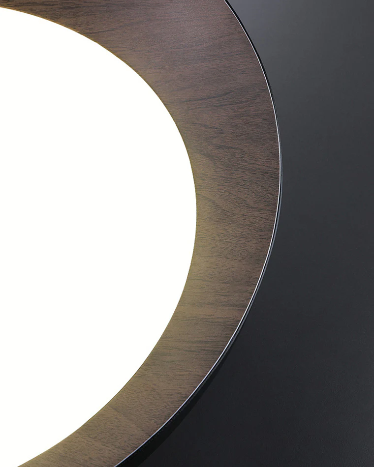 WOMO Wood Grain Asymmetrical Flush Mount Ceiling Light-WM1016 - Image 7