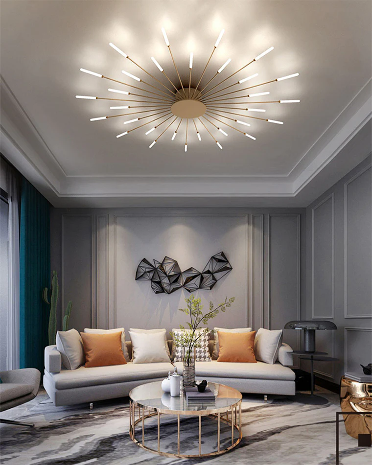 WOMO Firework Starburst Flush Mount Ceiling Light-WM1000 - Image 15