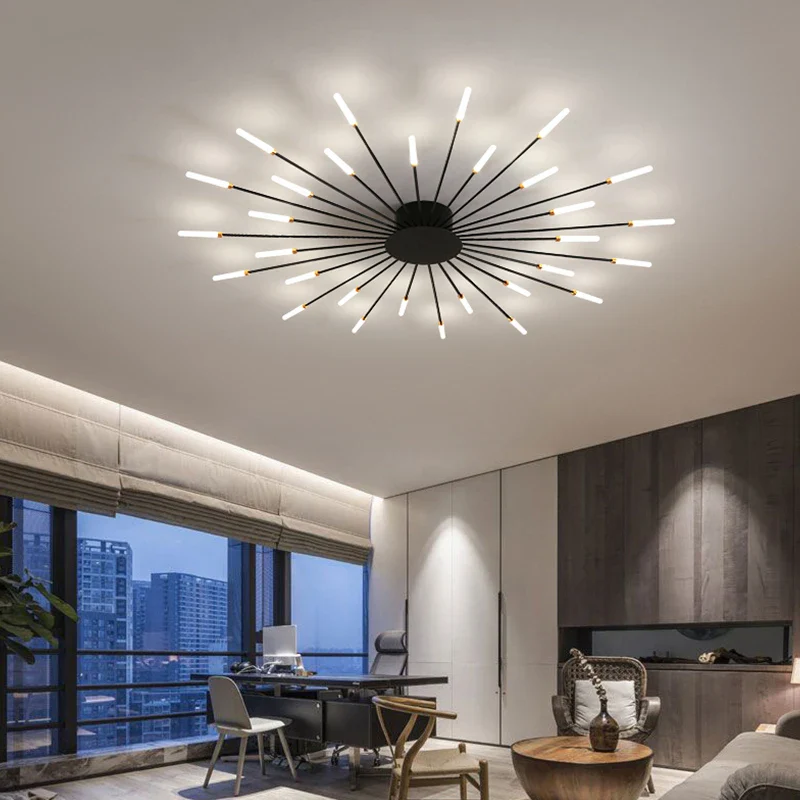 WOMO Firework Starburst Flush Mount Ceiling Light-WM1000 - Image 21