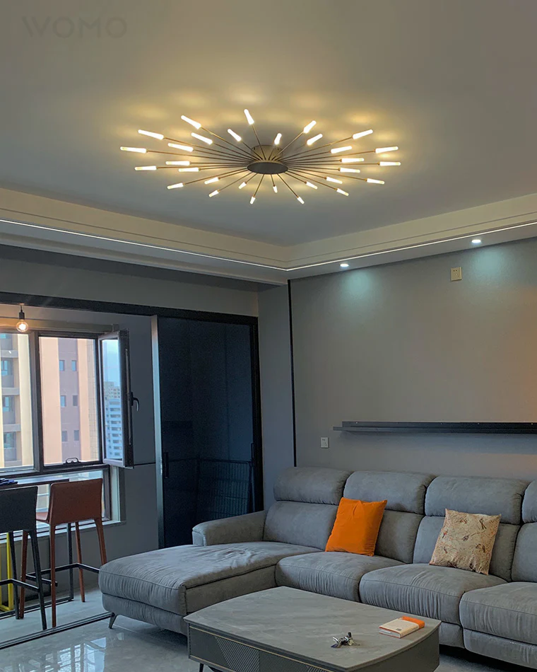 WOMO Firework Starburst Flush Mount Ceiling Light-WM1000 - Image 4