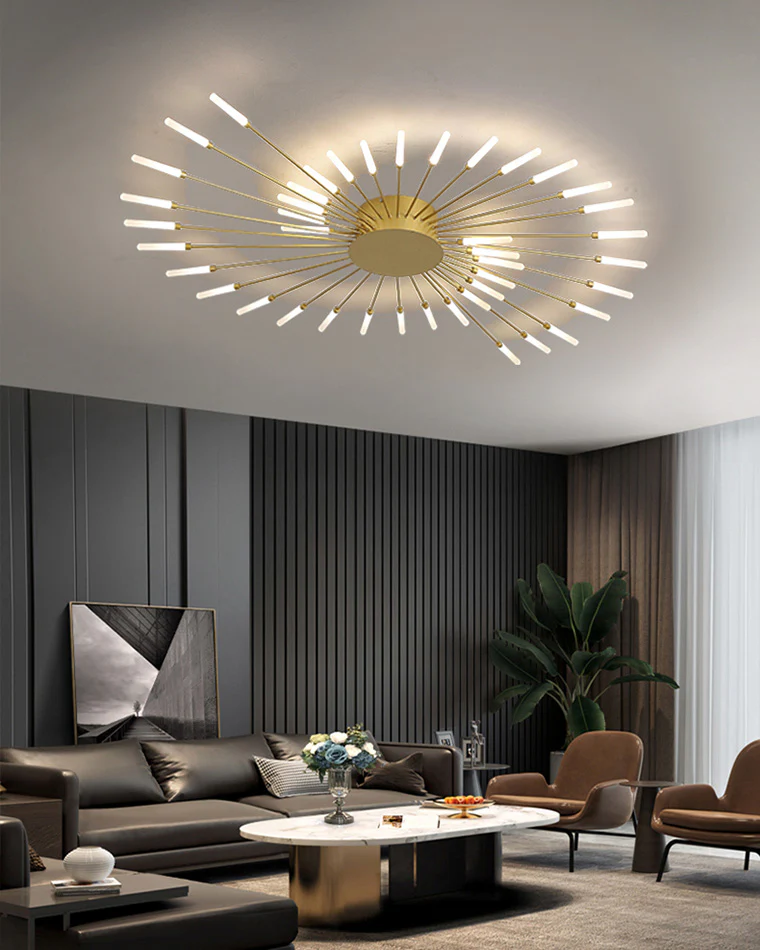 WOMO Firework Starburst Flush Mount Ceiling Light-WM1000 - Image 5