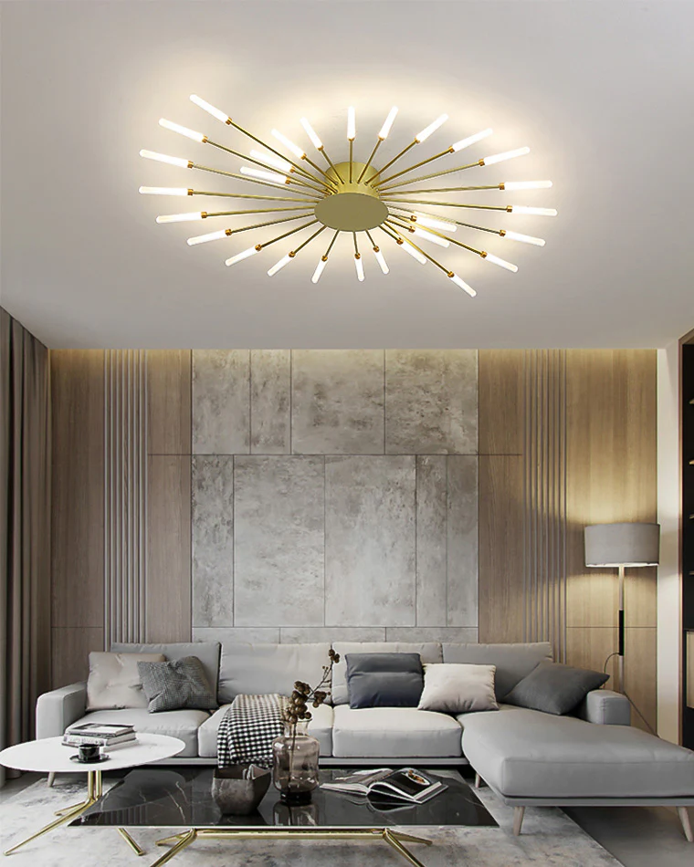 WOMO Firework Starburst Flush Mount Ceiling Light-WM1000 - Image 6
