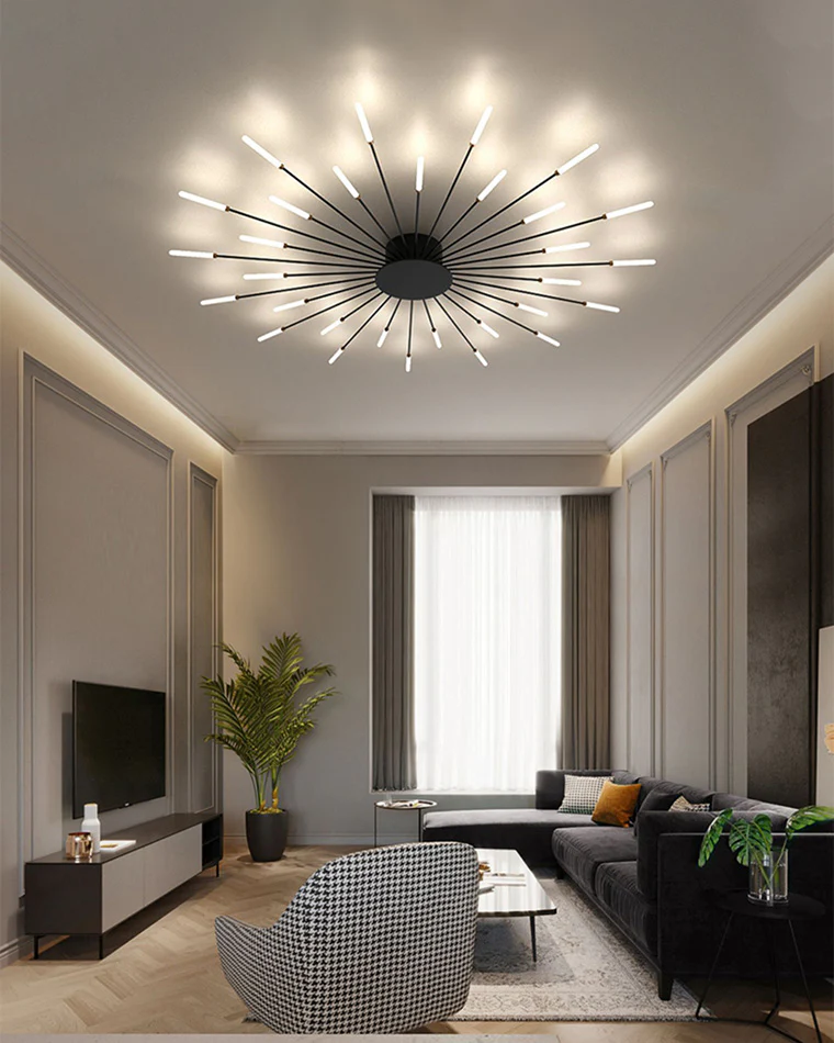 WOMO Firework Starburst Flush Mount Ceiling Light-WM1000 - Image 7