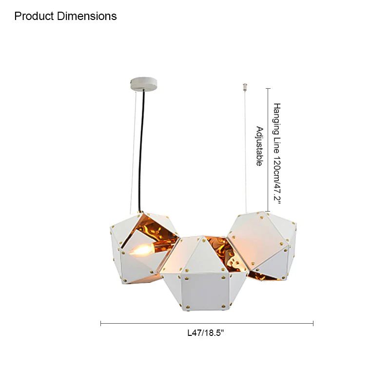 WOMO Long Steel Sculptural Chandelier-WM2076 - Image 26