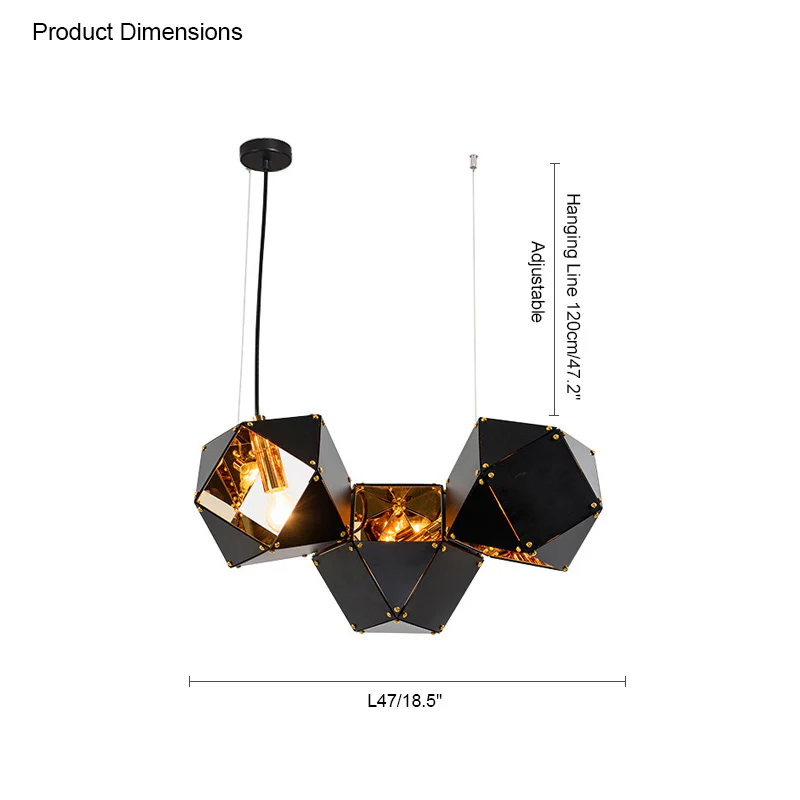 WOMO Long Steel Sculptural Chandelier-WM2076 - Image 27