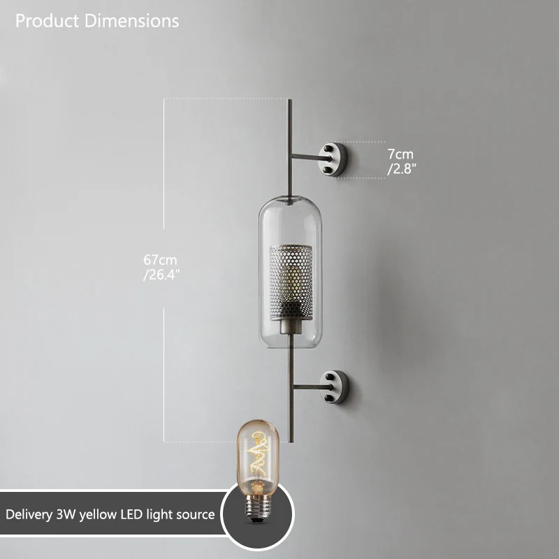 WOMO Industrial Hurricane Wall Sconce-WM6031 - Image 24