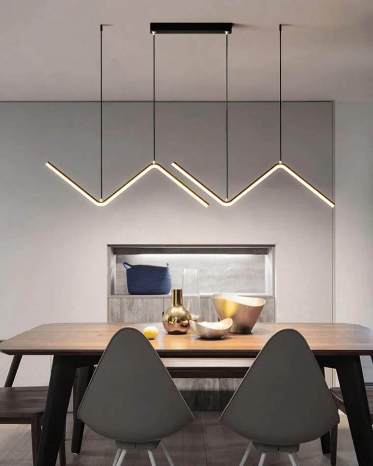 WOMO ZigZag LED Kitchen Pendant Light-WM2154 - Image 2