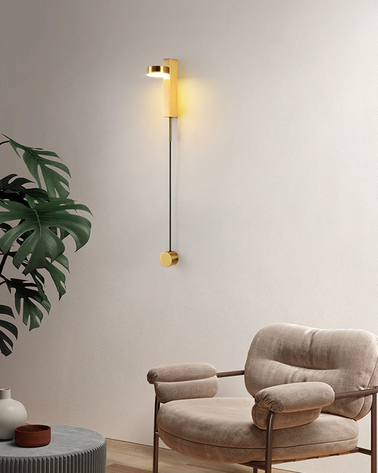 WOMO Adjustable Black/Gold Pendulum Wall Sconce-WM6029 - Image 12