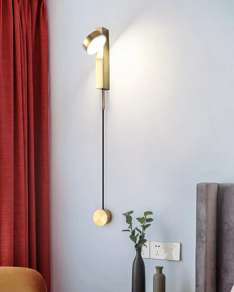 WOMO Adjustable Black/Gold Pendulum Wall Sconce-WM6029 - Image 14