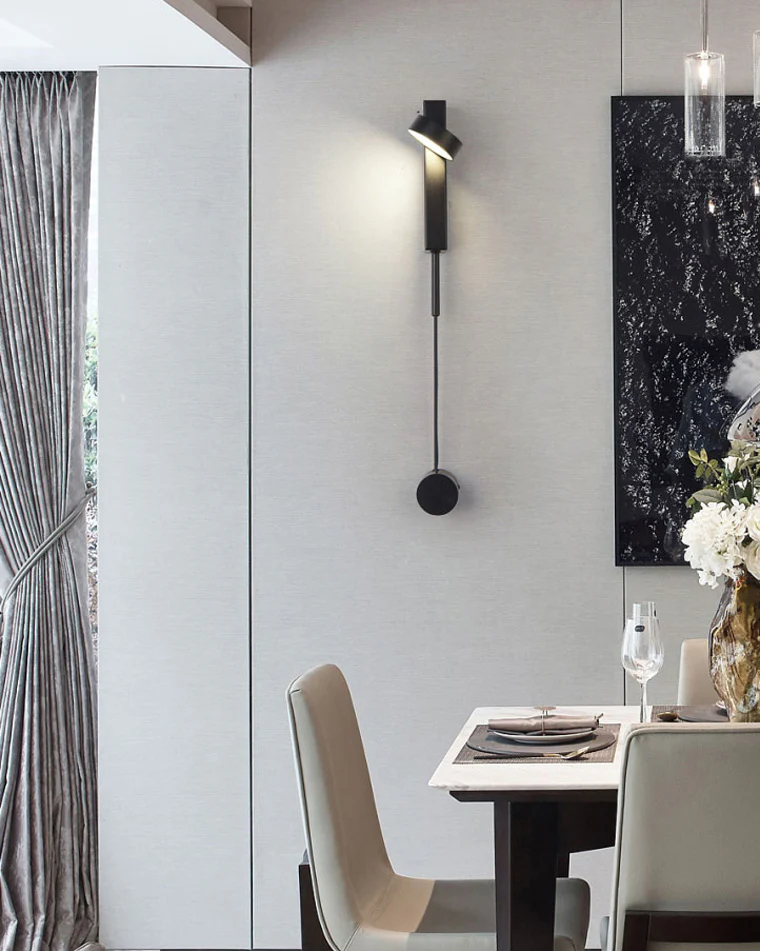 WOMO Adjustable Black/Gold Pendulum Wall Sconce-WM6029 - Image 18