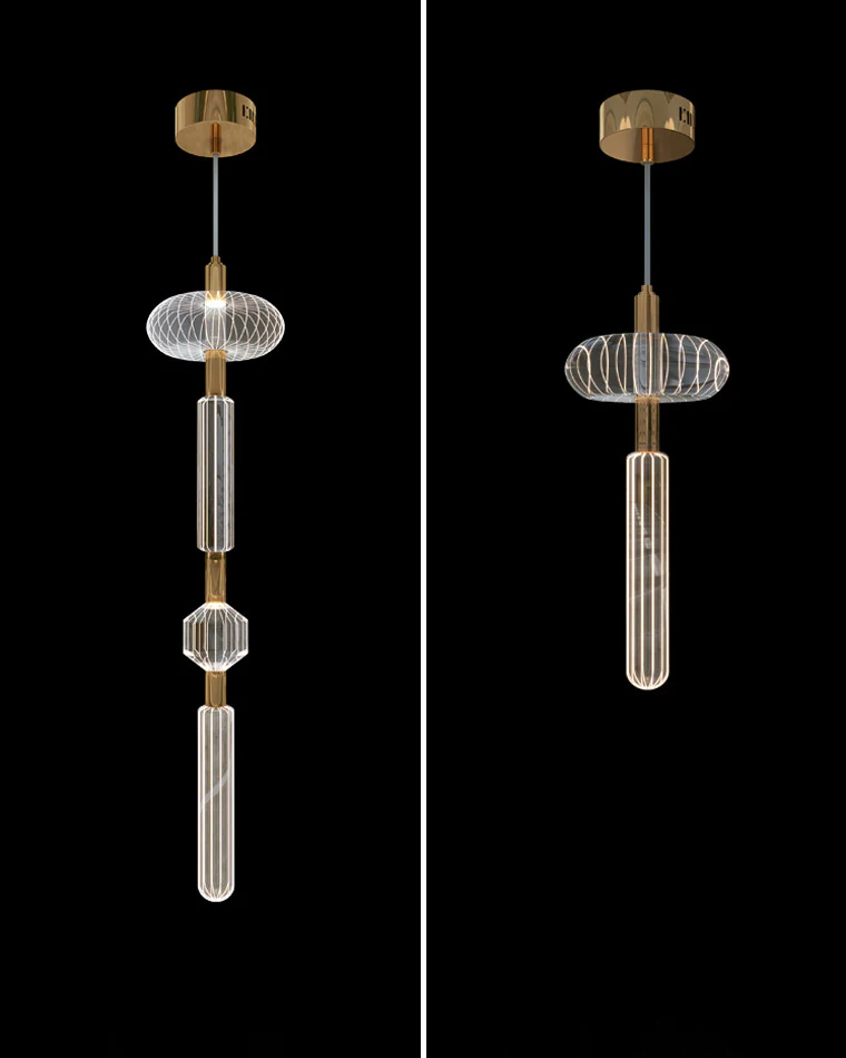 WOMO Cypher Vertical/Horizontal Glass Pendant light-WM2153 - Image 11