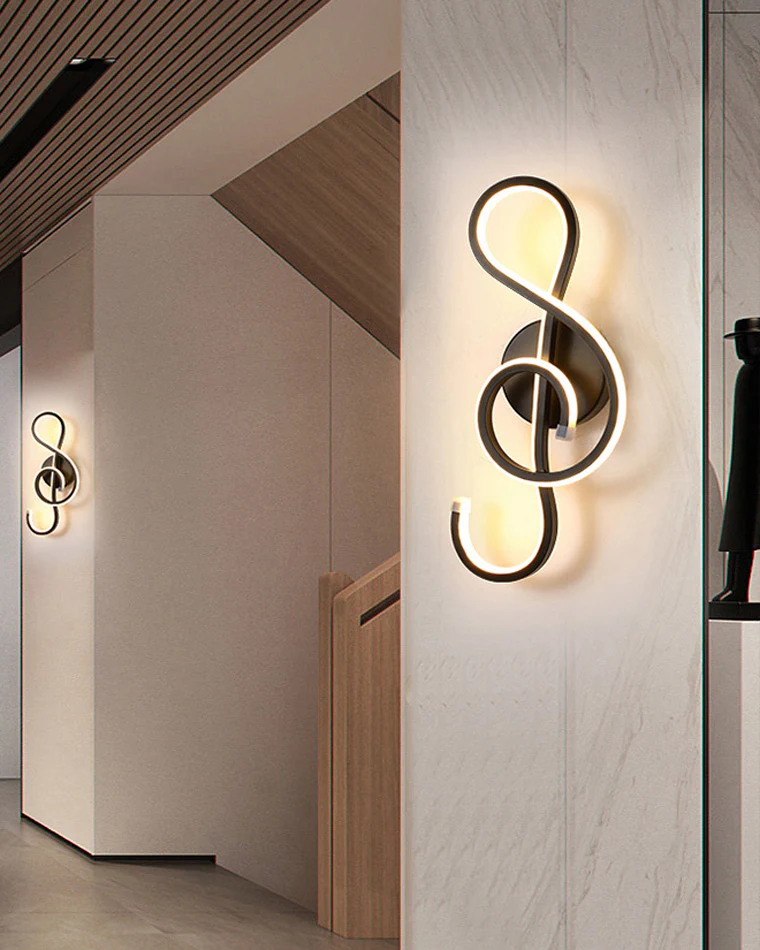 WOMO Musical Note Sculptural Wall Sconce-WM6015 - Image 3