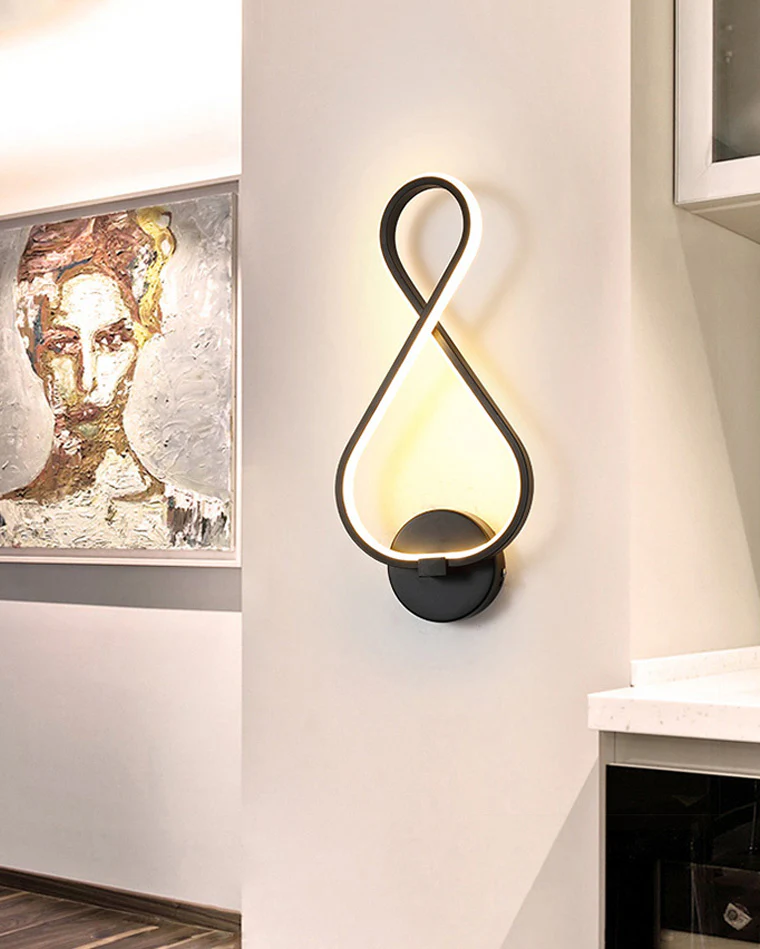 WOMO Musical Note Sculptural Wall Sconce-WM6015 - Image 6