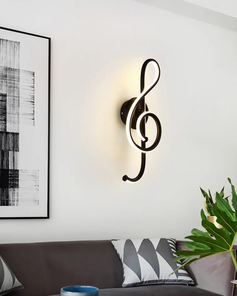WOMO Musical Note Sculptural Wall Sconce-WM6015 - Image 8