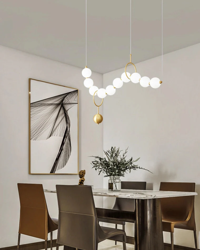 WOMO String Pearl Chandelier-WM2102 - Image 14