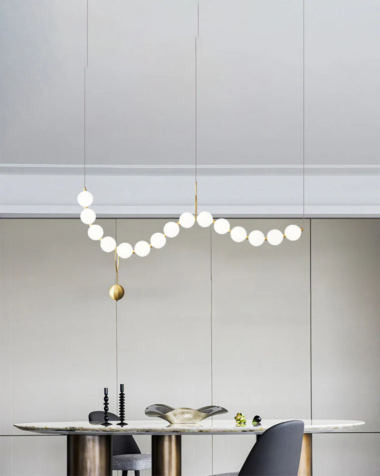 WOMO String Pearl Chandelier-WM2102 - Image 15
