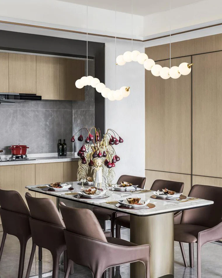WOMO String Pearl Chandelier-WM2102 - Image 26