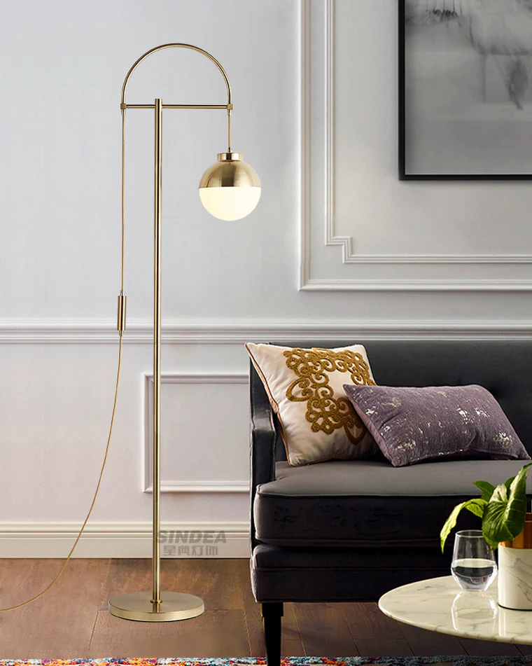 WOMO Bauhaus Globe Floor Lamp-WM7016 - Image 5