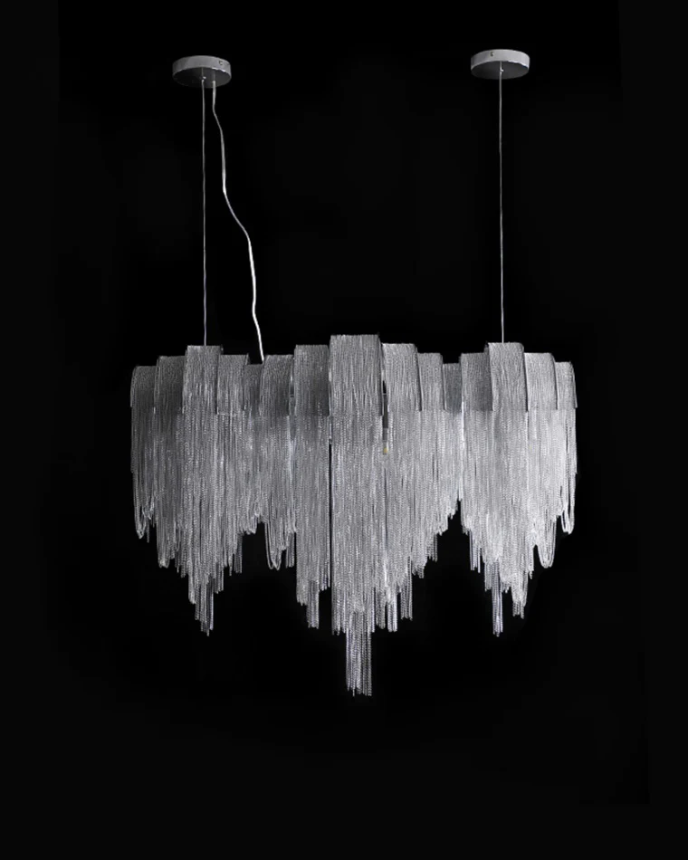 WOMO Fringe Linear Chandelier-WM2089 - Image 12
