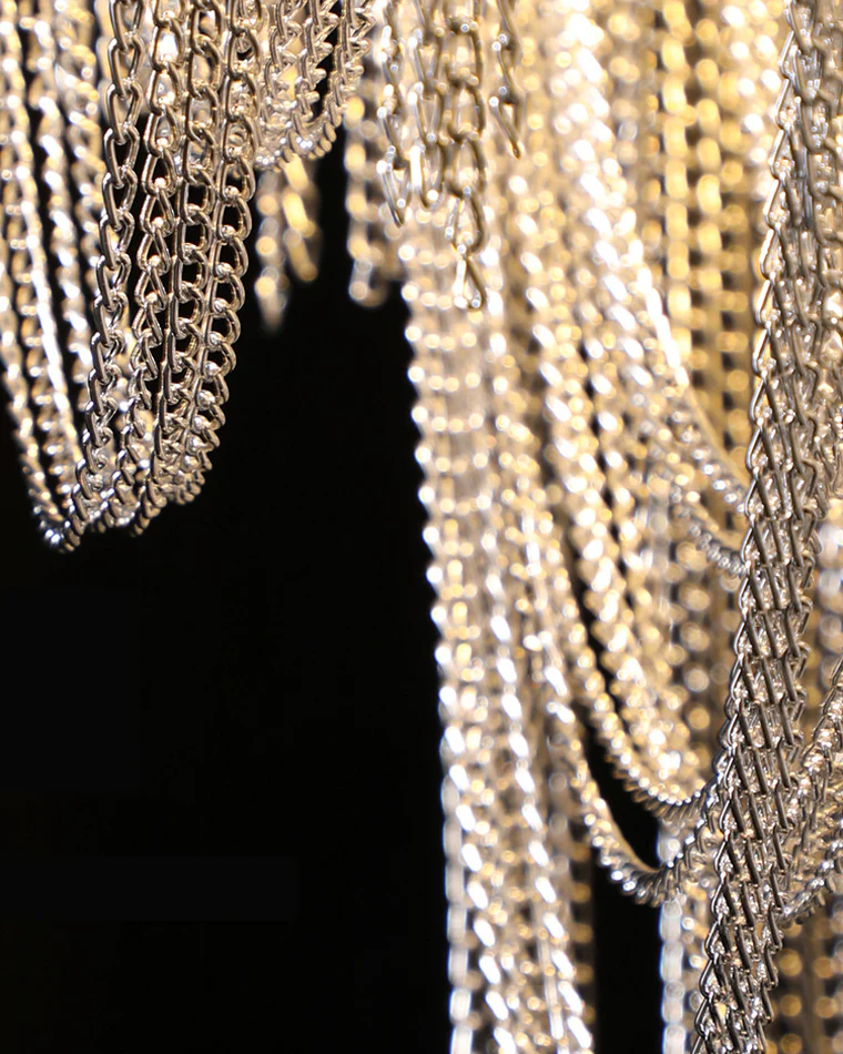 WOMO Fringe Linear Chandelier-WM2089 - Image 9