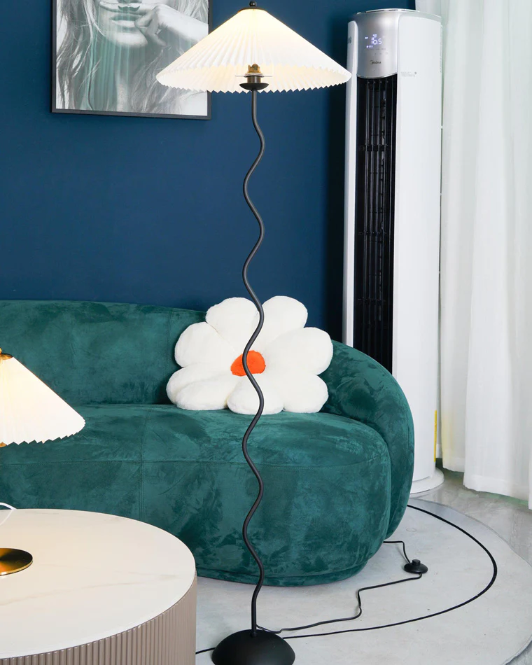 WOMO Pleated Squiggle Floor Lamp-WM7011 - Image 15
