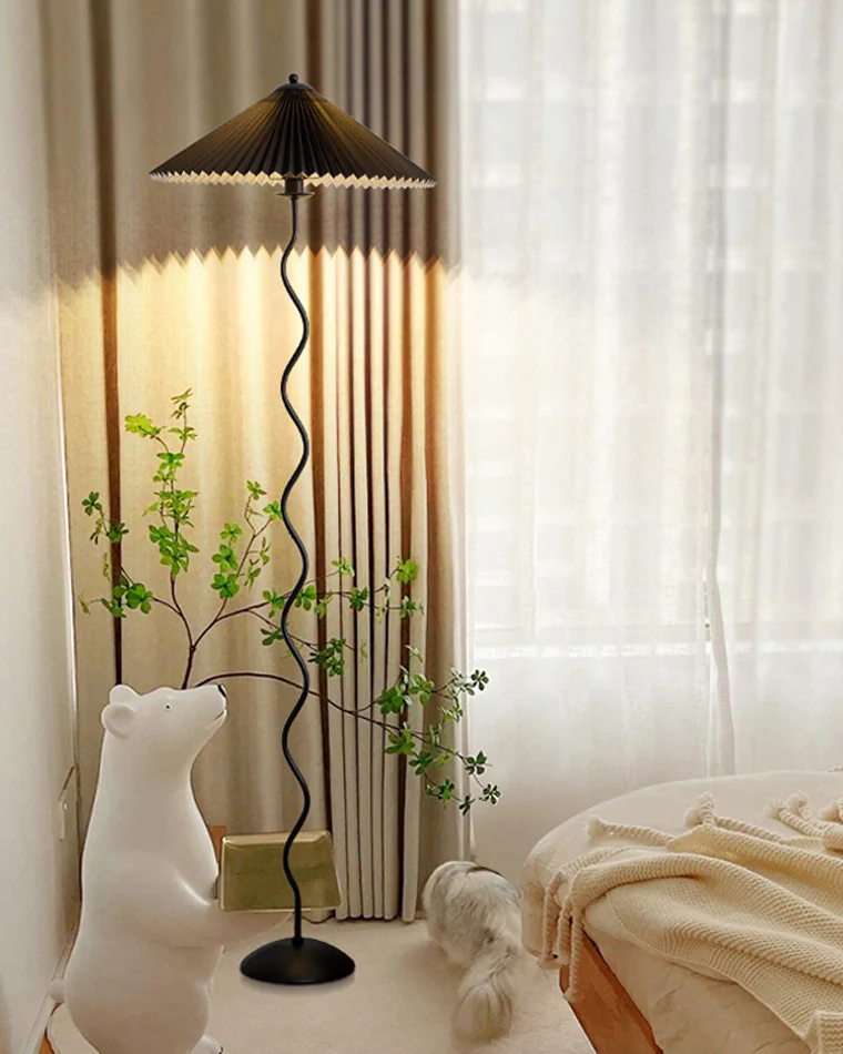 WOMO Pleated Squiggle Floor Lamp-WM7011 - Image 20