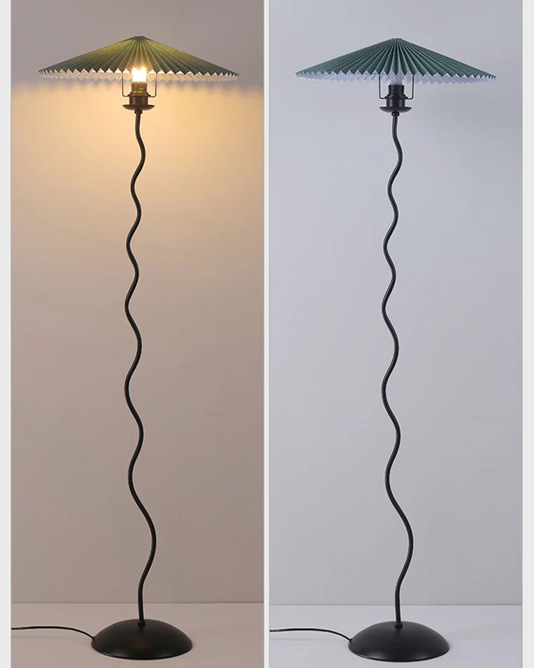 WOMO Pleated Squiggle Floor Lamp-WM7011 - Image 26