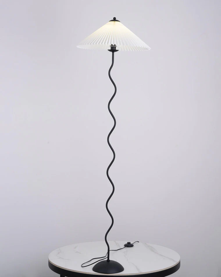 WOMO Pleated Squiggle Floor Lamp-WM7011 - Image 28