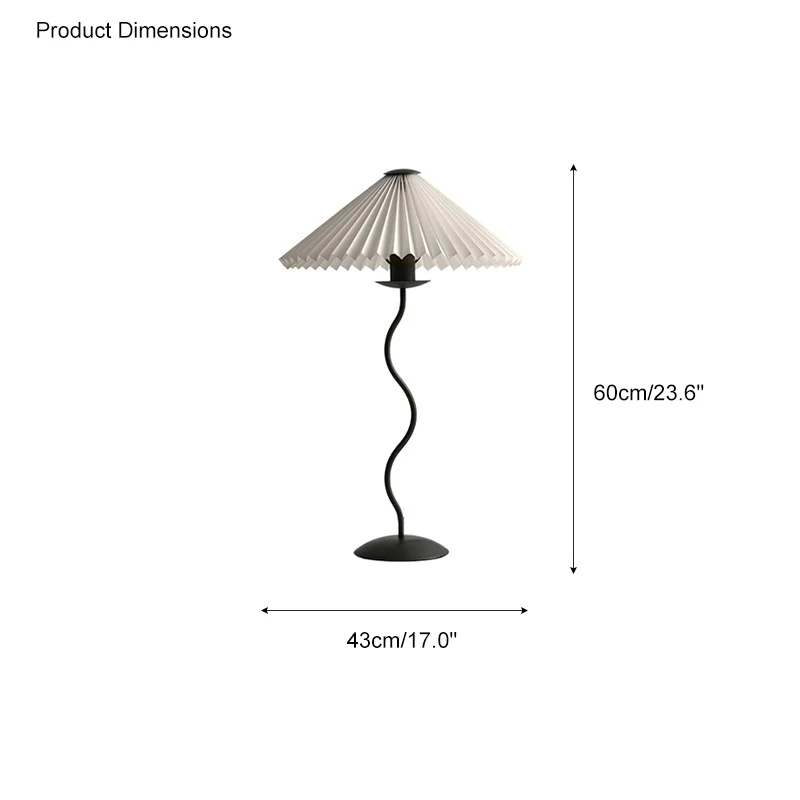 WOMO Pleated Squiggle Floor Lamp-WM7011 - Image 33