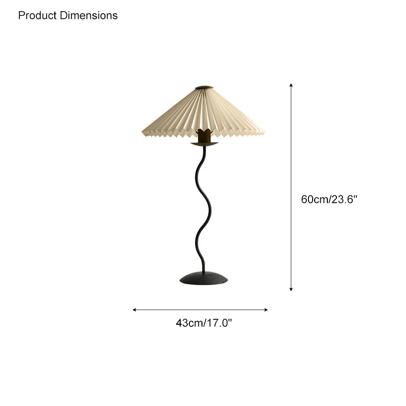 WOMO Pleated Squiggle Floor Lamp-WM7011 - Image 39