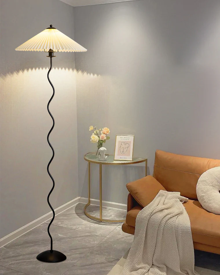 WOMO Pleated Squiggle Floor Lamp-WM7011 - Image 4