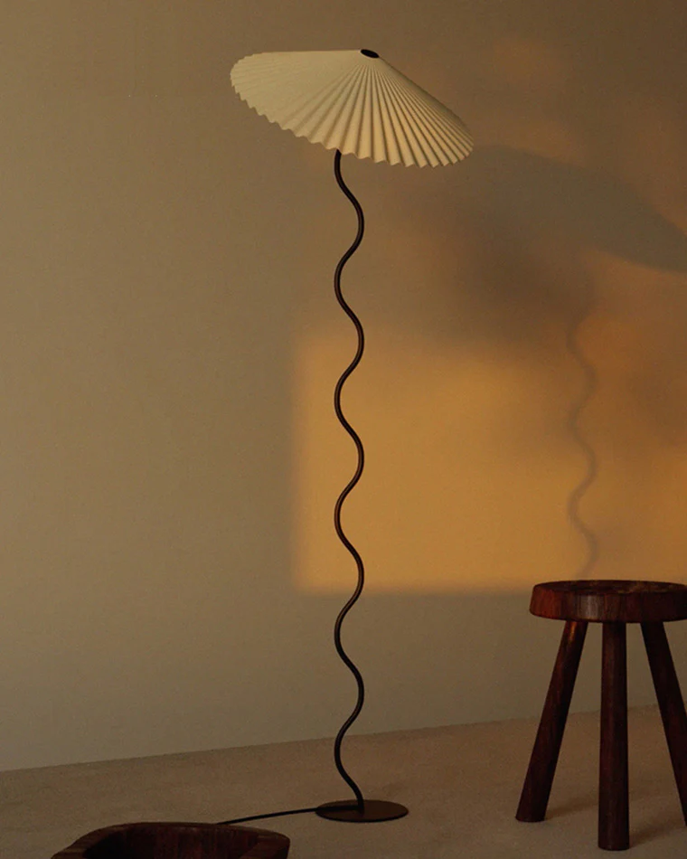 WOMO Pleated Squiggle Floor Lamp-WM7011 - Image 5