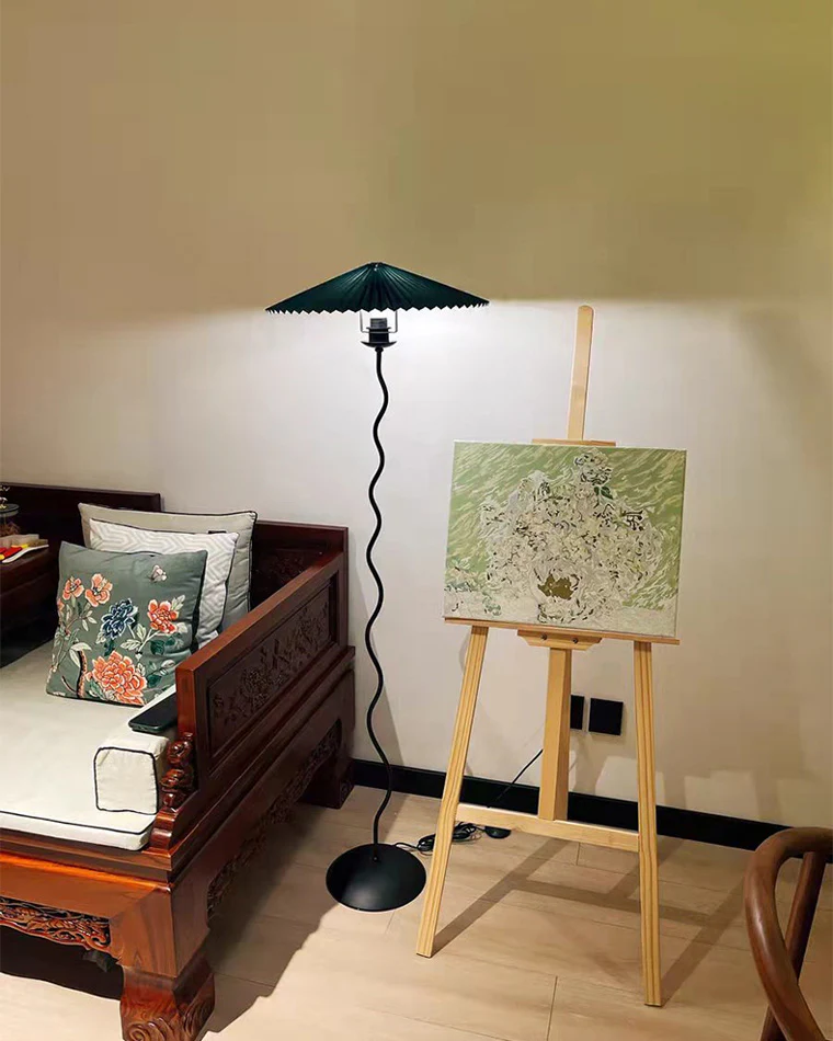 WOMO Pleated Squiggle Floor Lamp-WM7011 - Image 7