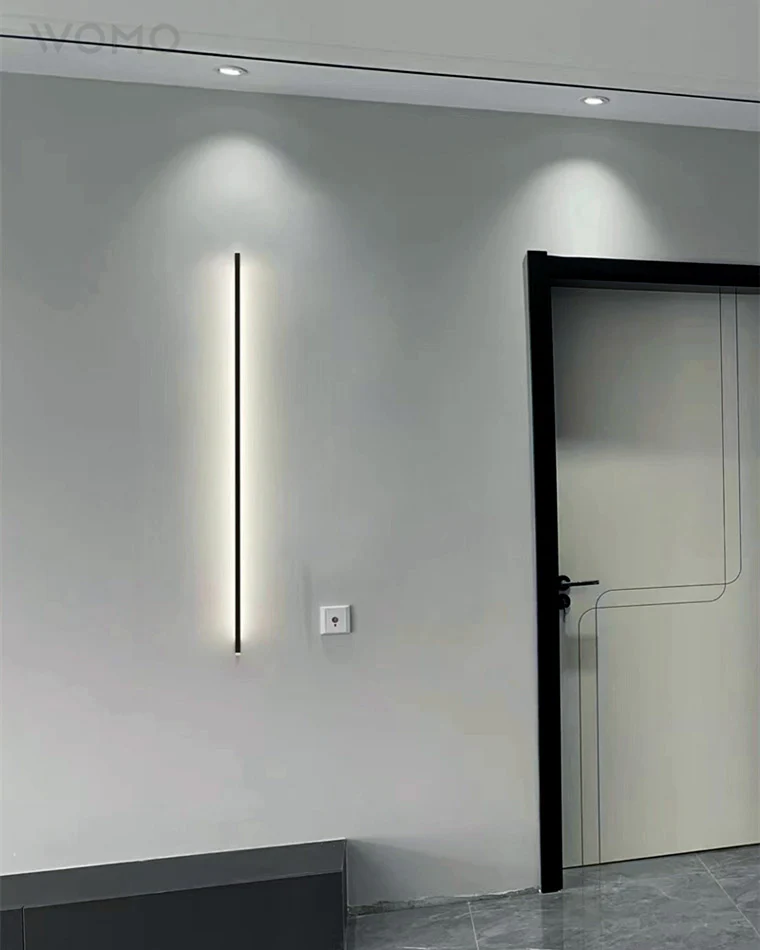 WOMO Long Linear Stairwell Wall Sconce-WM6018 - Image 15