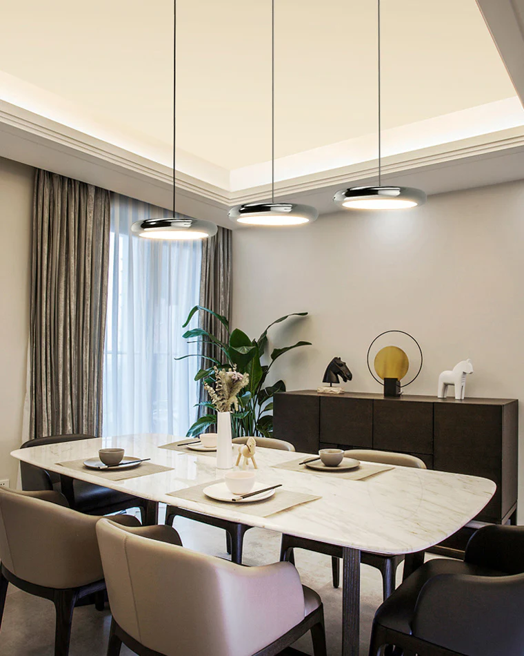WOMO 3 Light Disc Pendant Light-WM2015 - Image 37