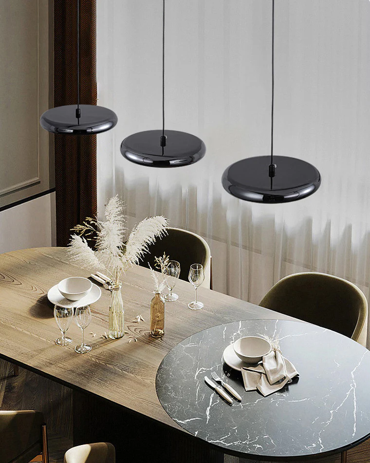 WOMO 3 Light Disc Pendant Light-WM2015 - Image 6