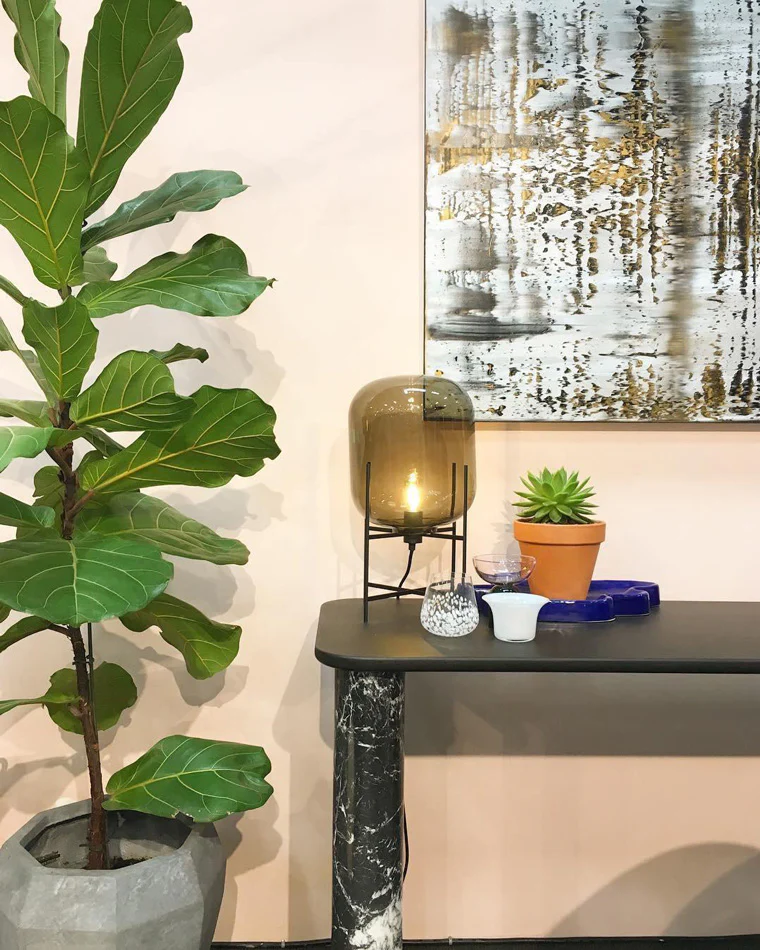 WOMO Smoked Glass Lantern Table Lamp-WM8012 - Image 3