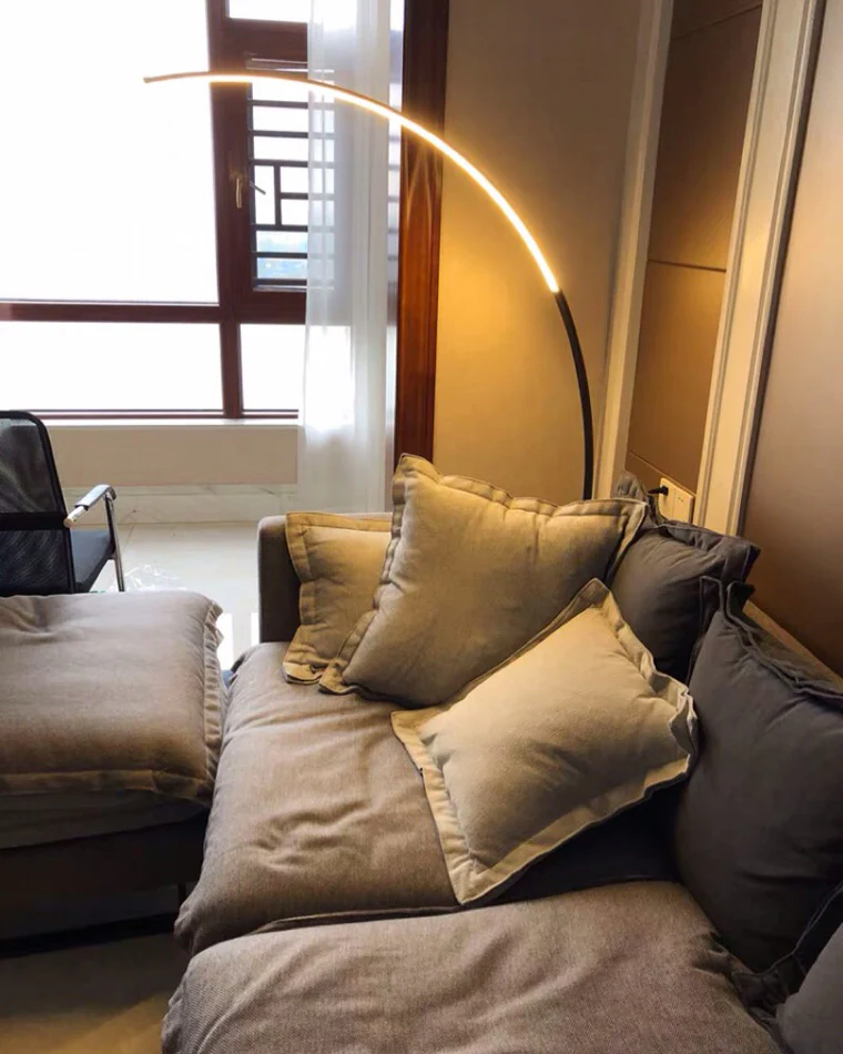WOMO Crescent Arc LED Floor Lamp-WM7001 - Image 8