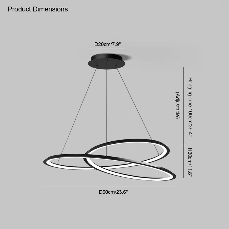 WOMO Swirl Led Chandelier-WM2073 - Image 19