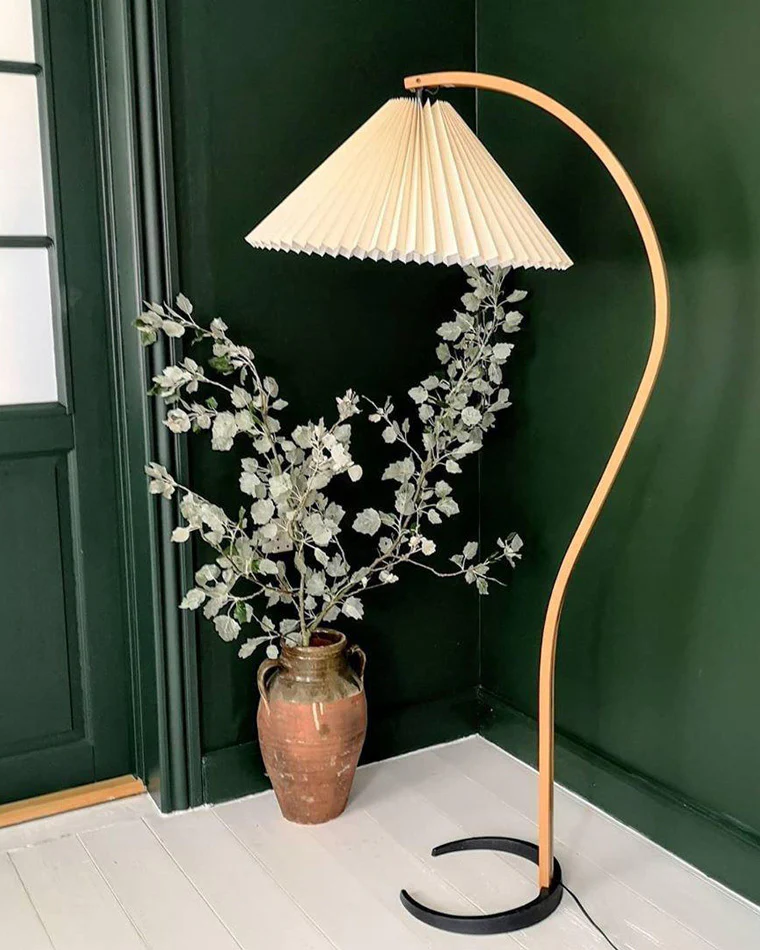 WOMO Pleated Gooseneck Floor Lamp-WM7013 - Image 10