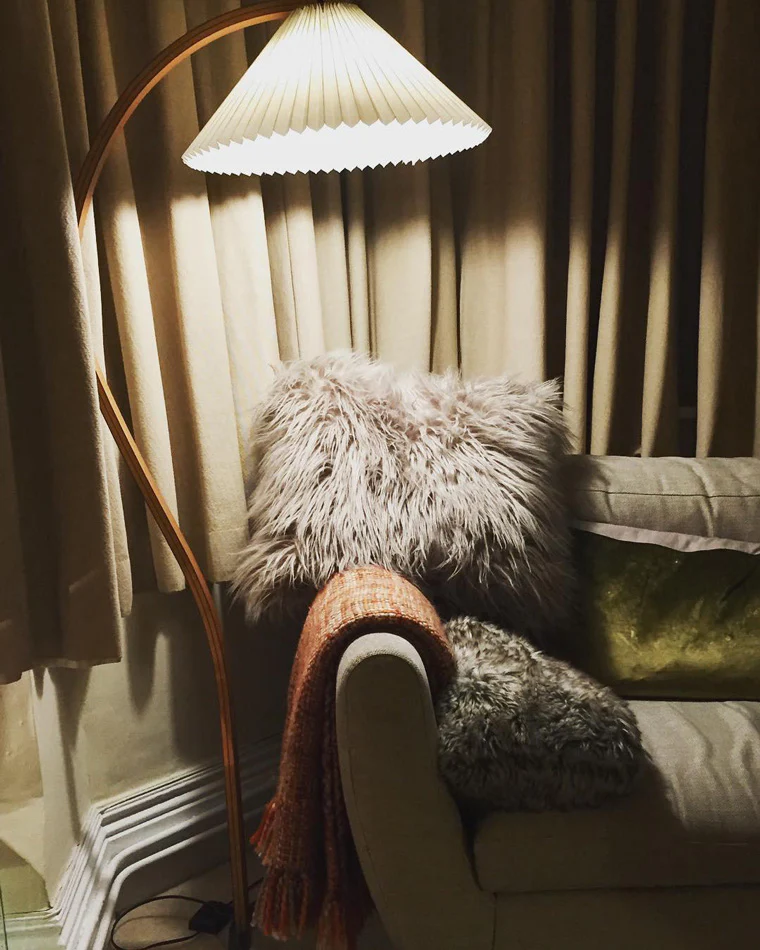 WOMO Pleated Gooseneck Floor Lamp-WM7013 - Image 13