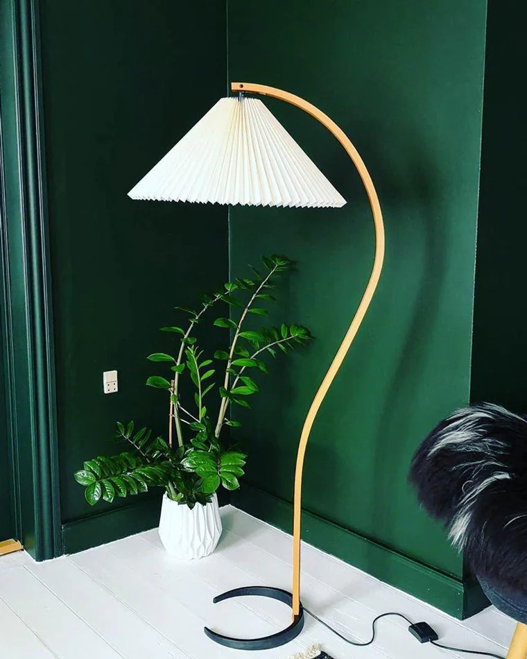 WOMO Pleated Gooseneck Floor Lamp-WM7013 - Image 16