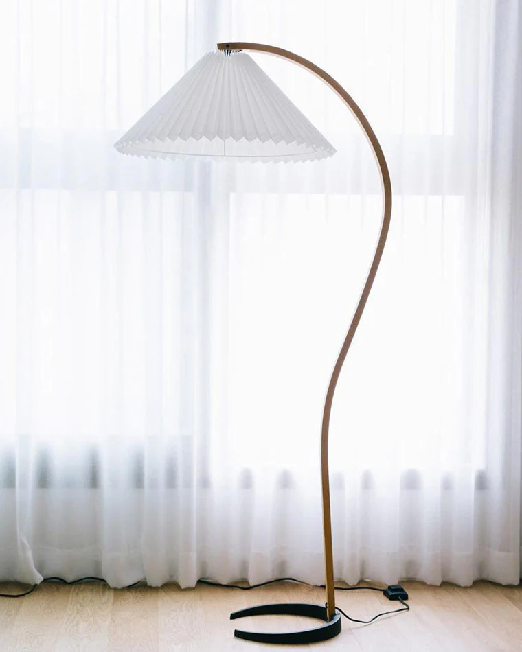 WOMO Pleated Gooseneck Floor Lamp-WM7013 - Image 21