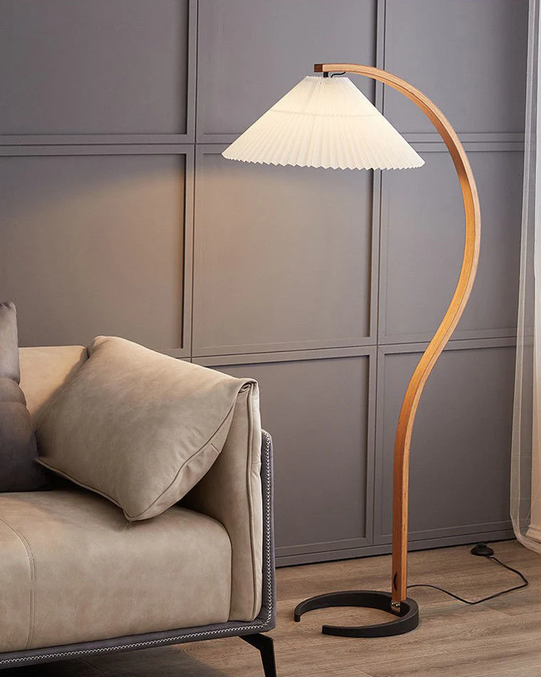 WOMO Pleated Gooseneck Floor Lamp-WM7013 - Image 31