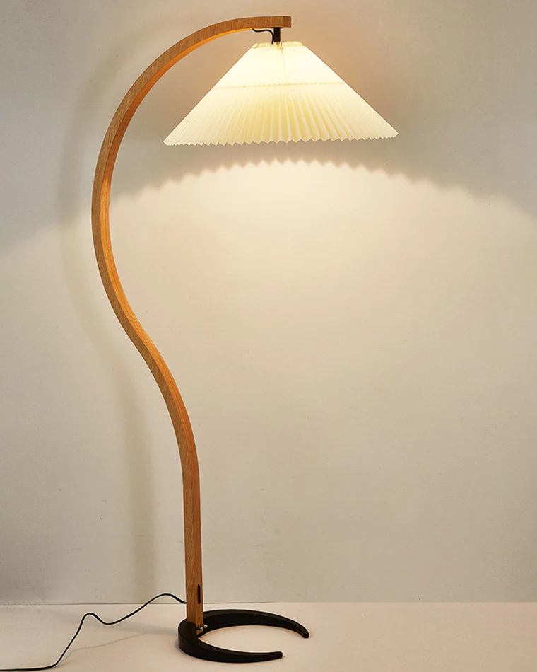 WOMO Pleated Gooseneck Floor Lamp-WM7013 - Image 32