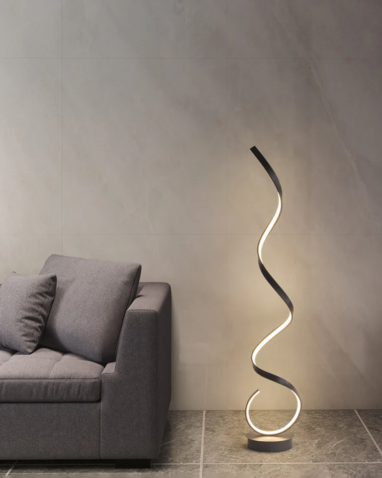 WOMO Spiral LED Floor Lamp-WM7017 - Image 11
