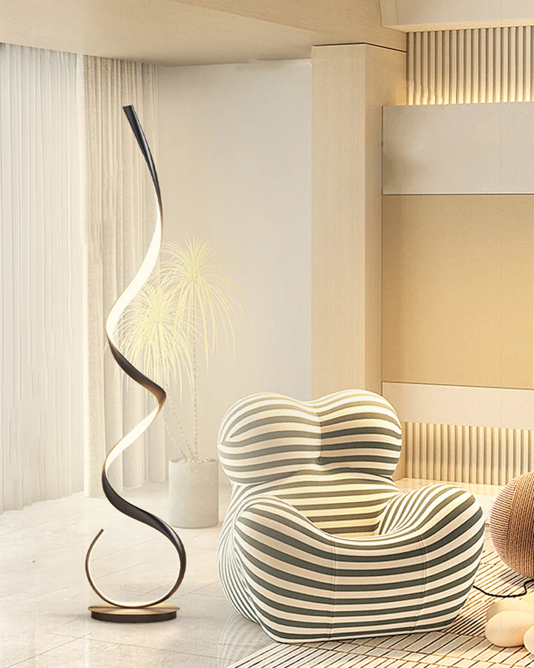 WOMO Spiral LED Floor Lamp-WM7017 - Image 13